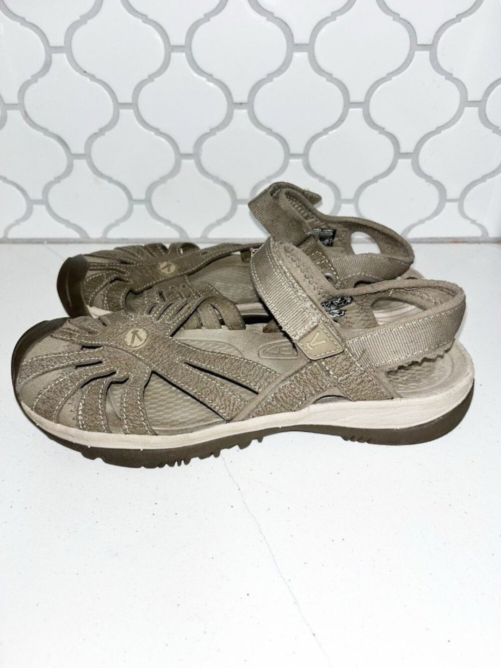 Keen Rose Adventure Sport Sandals Womens US 7.5 Brown Comfort Hook & Loop